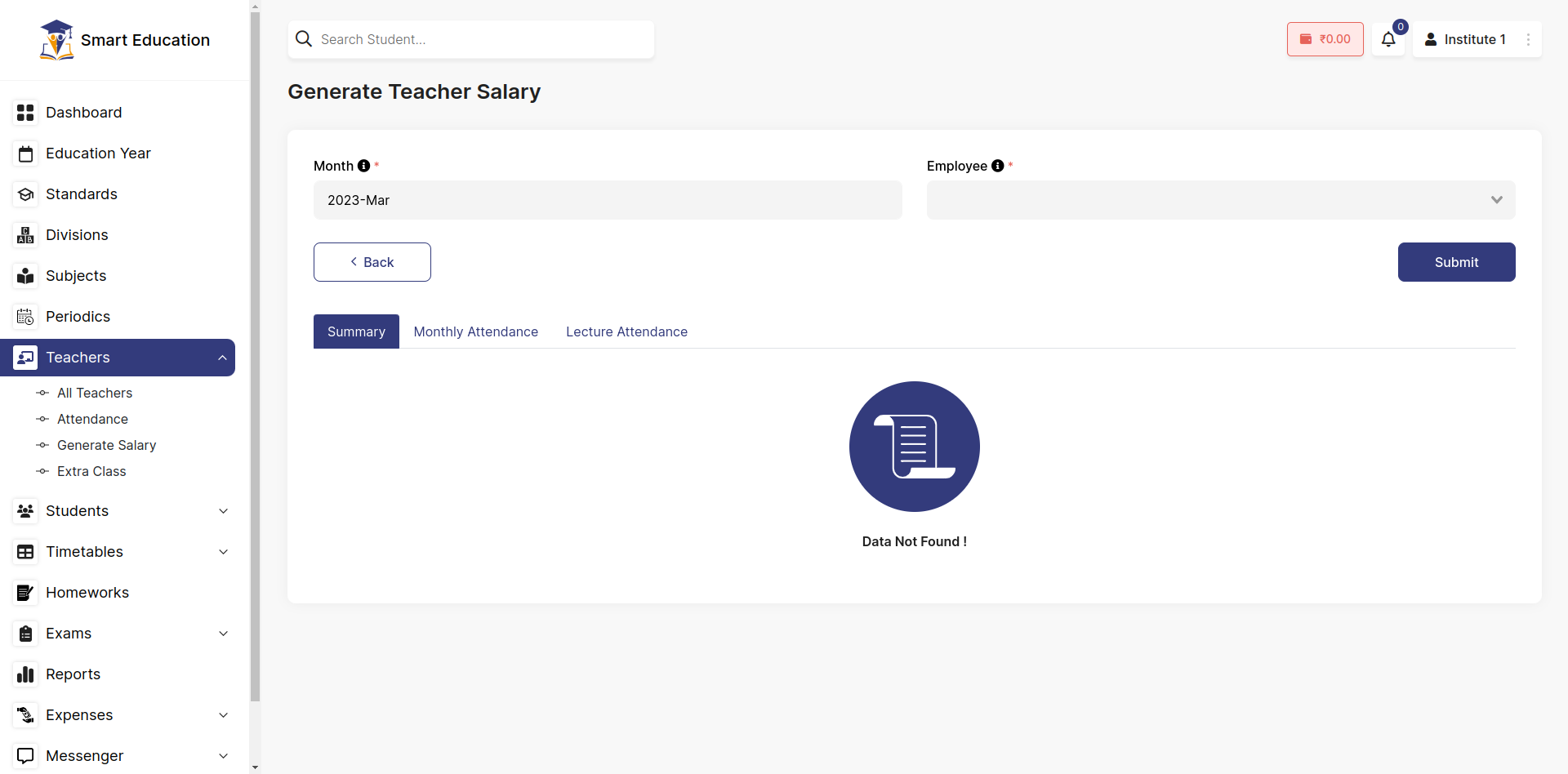 Generate Teacher Salary